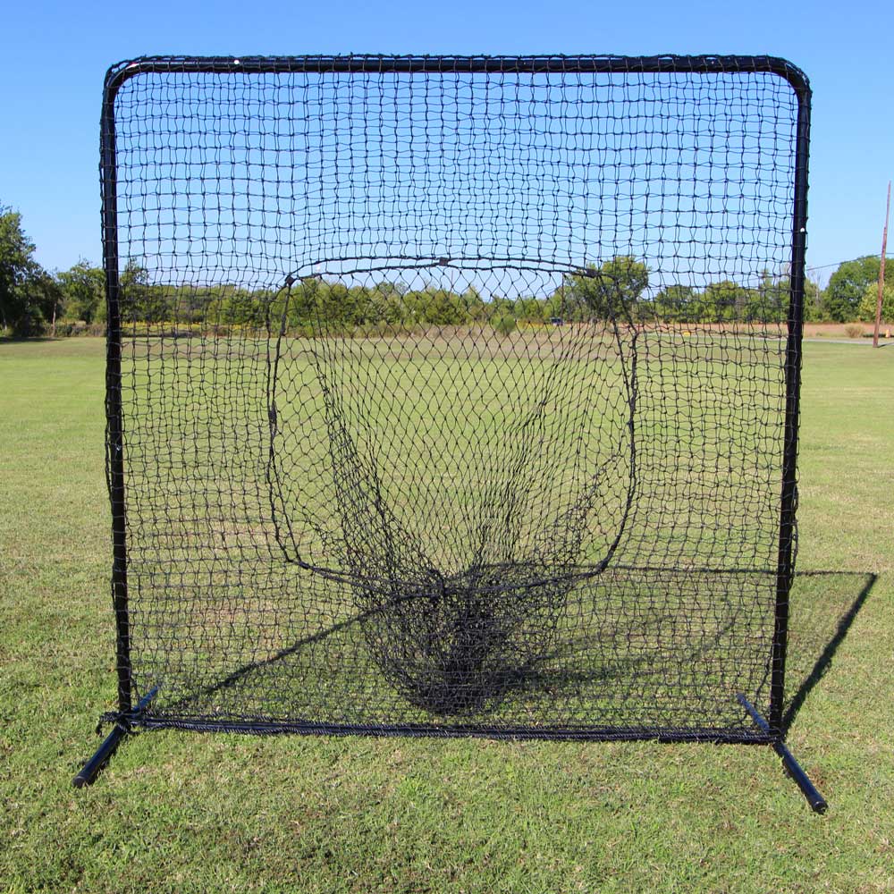 Cimarron 7x7 #42 Sock Net and Frame with Wheels and Padding - Front View
