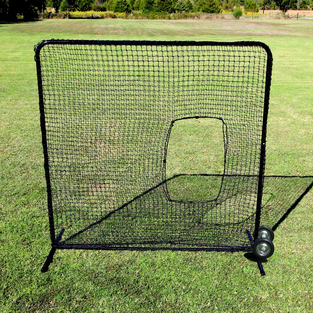 Cimarron 7x7 #42 Softball Net and Frame with Padding - Alternate View 2