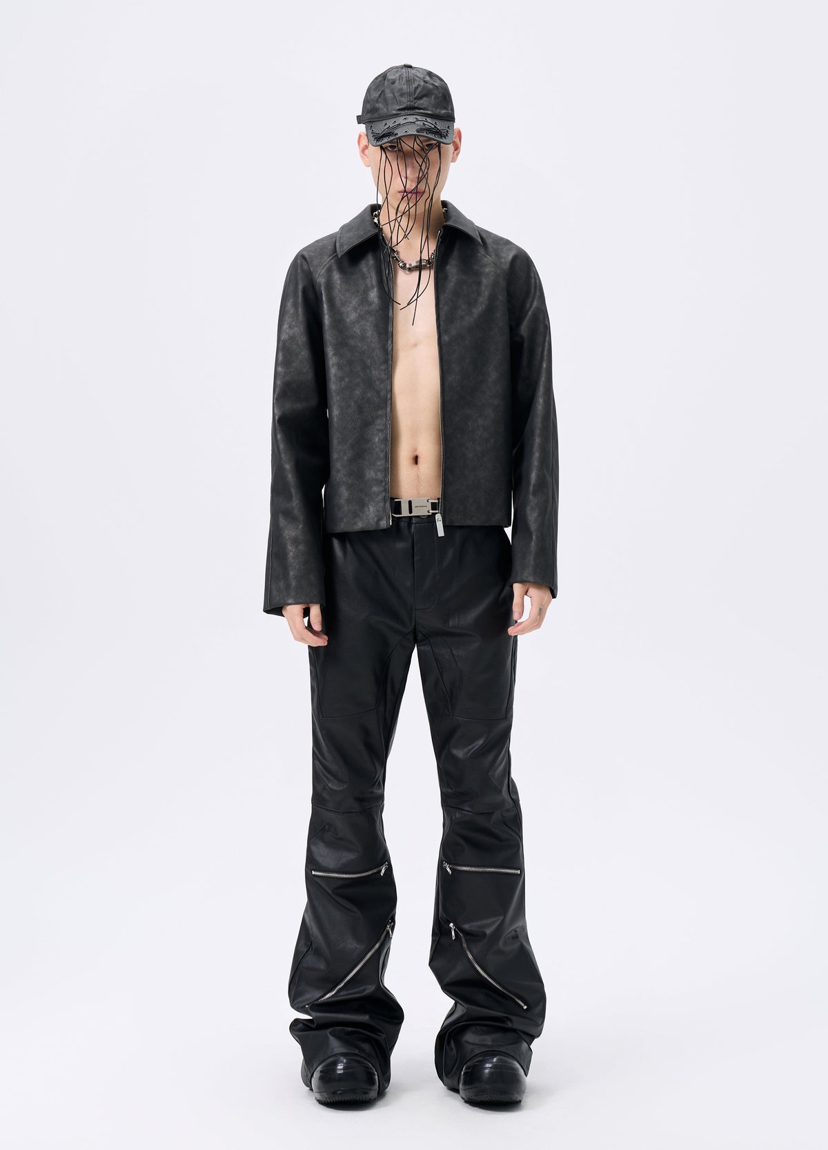 25FW WAVEWASH LEATHER RIDER JACKET
