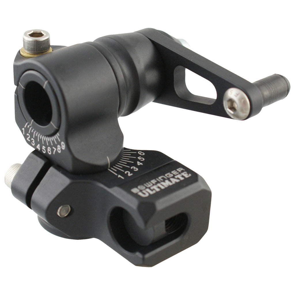 Bowfinger Ultimate Riser Mount in 1/4-20 Bolt Through - Front View