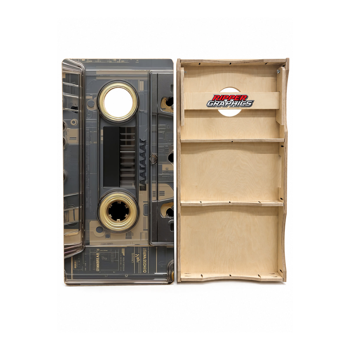 80's Cassette Tape Cornhole Design - CH5088 - Great Call Athletics