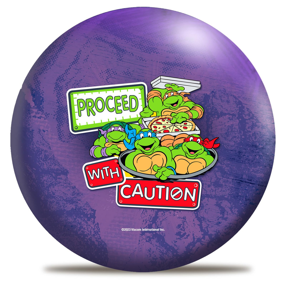 On The Ball Bowling Teenage Mutant Ninja Turtles Undrilled Bowling Ball (Donatello) - view 2
