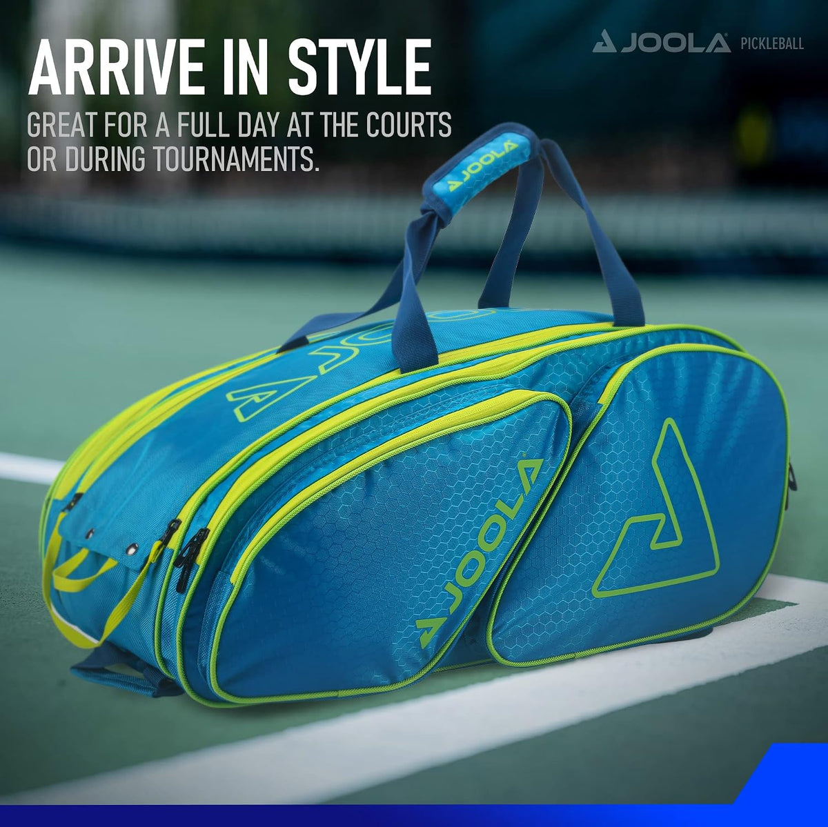 JOOLA Tour Elite Pickleball Bag Blue/Yellow product image