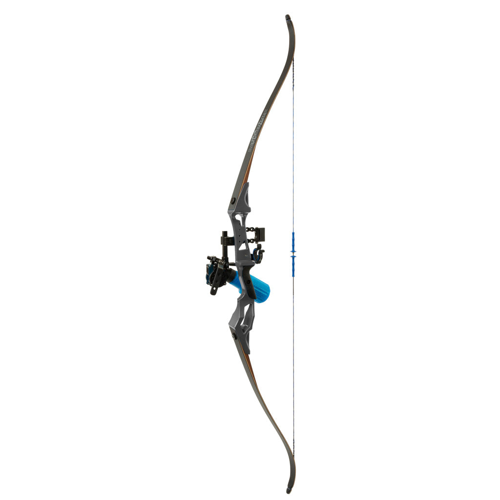 Fin-Finder Fin Finder Bank Runner Bowfishing Recurve Package in with Winch Pro Bowfishing Reel Black 35 lbs. RH - Front View