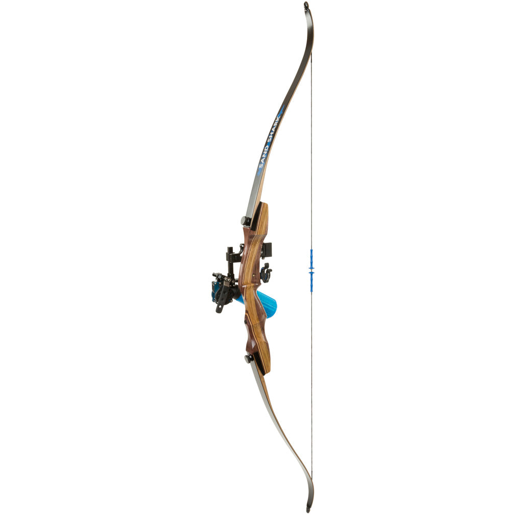 Fin-Finder Fin Finder Sand Shark Recurve Package in with Winch Pro Bowfishing Reel 62in. 35 lbs. RH - Front View