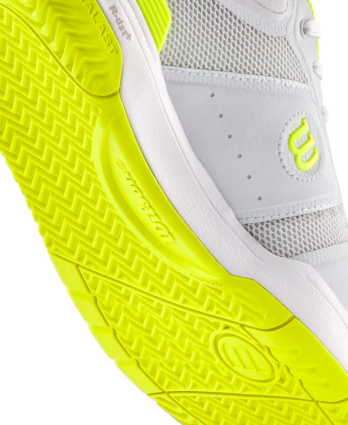 Wilson Pickle Pro Mens Pickleball Shoes, White/White/Safety Yellow, Size 11 - alternate view 7