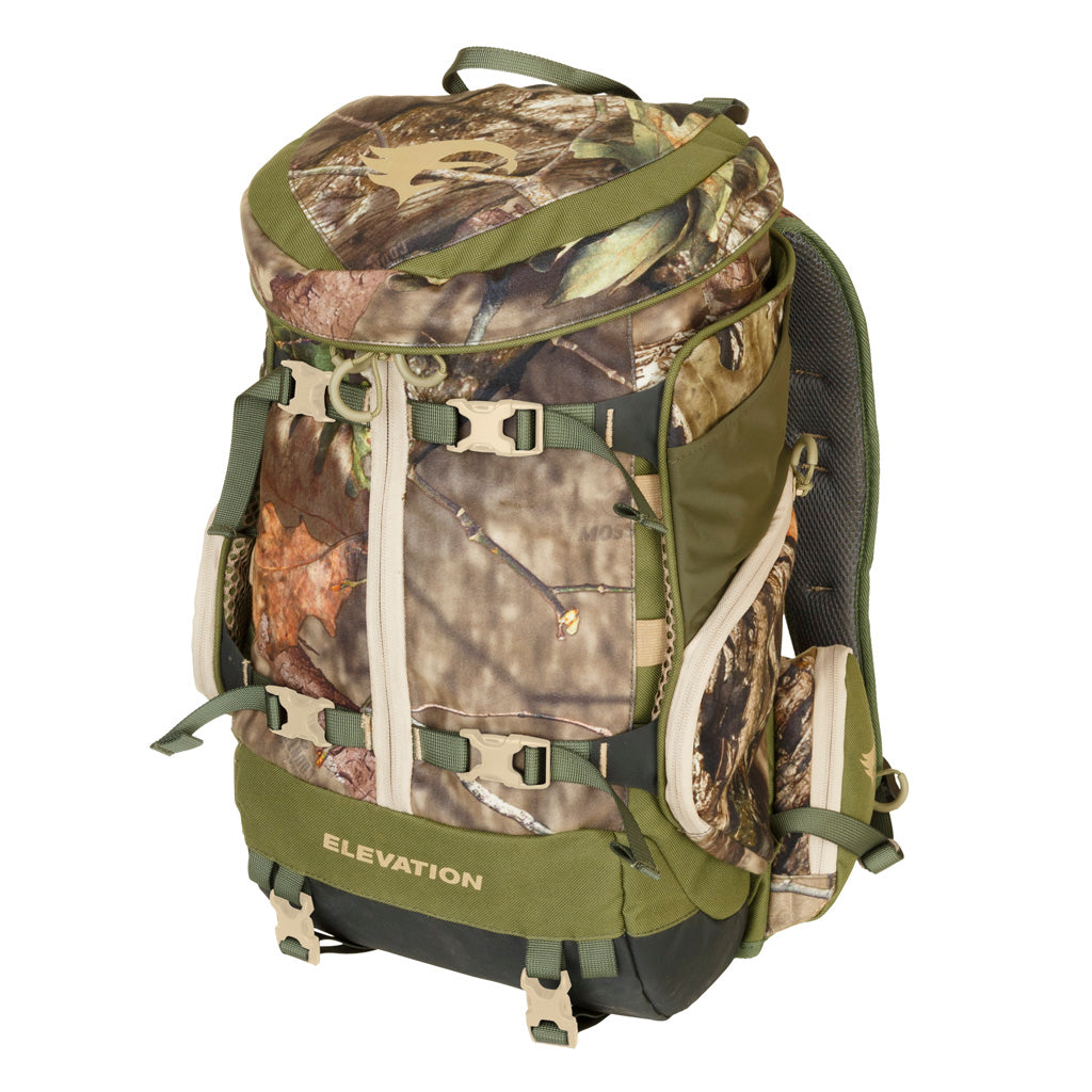 Elevation Canopy Tri-Zip 1200 Pack in Mossy Oak Country Camo - Front View