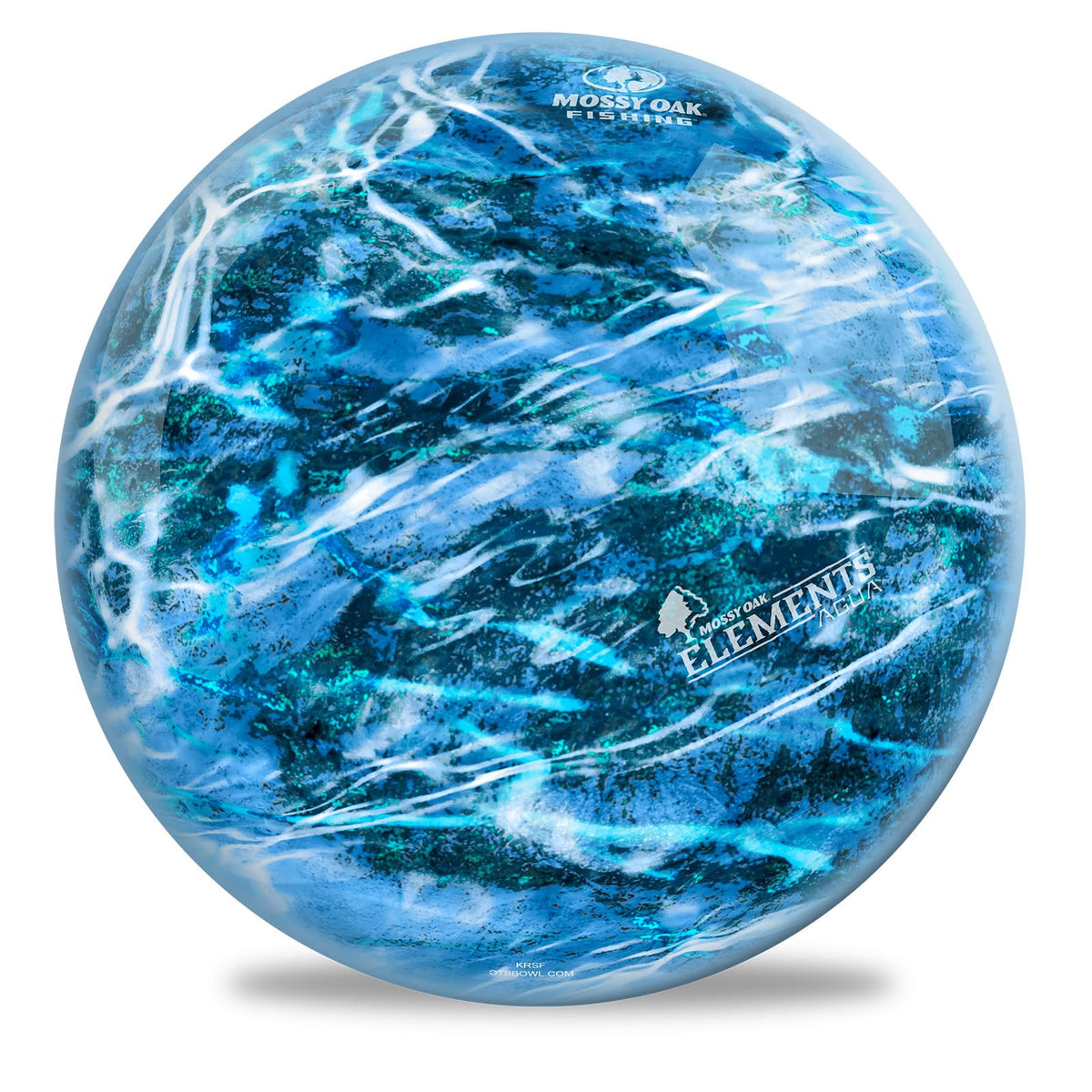 On The Ball Bowling Mossy Oak Fishing Nautical Bowling Ball Design - view 1