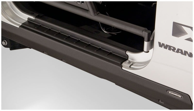 Bushwacker 07-18 Jeep Wrangler Trail Armor Rocker Panel and Sill Plate Cover - Black - View 6