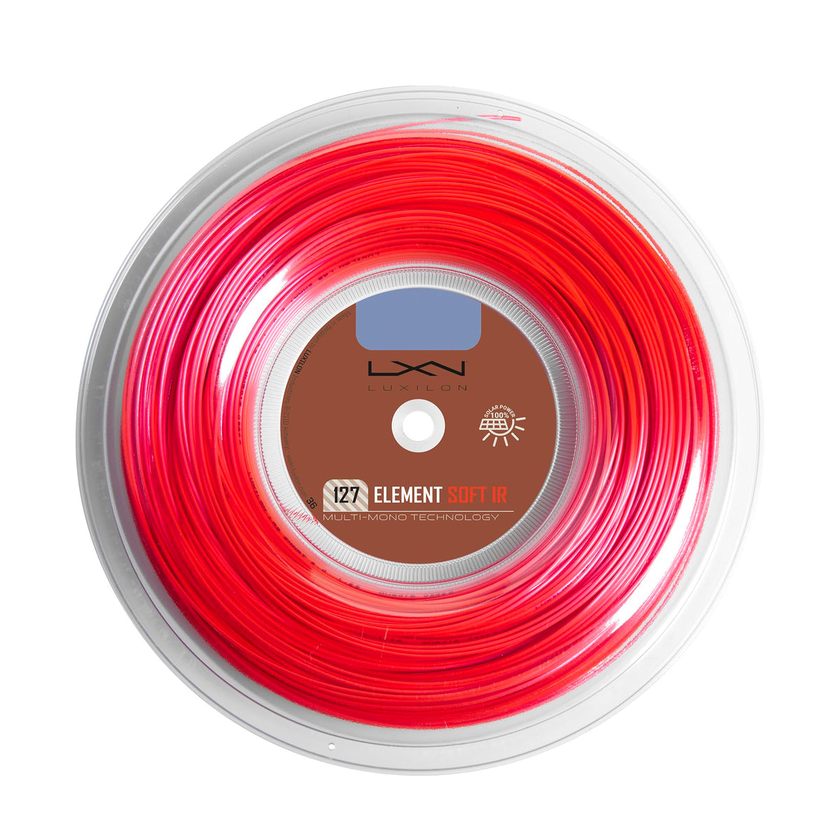 Luxilon Element 125 Tennis String, 16L 1.25mm, 200m Reel, Infrared - main view