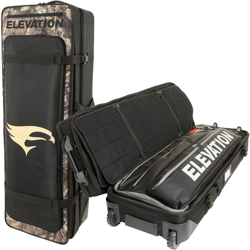 Elevation Jetstream Travel Case w/Talon44 Bow Case in Camo/Black - Front View