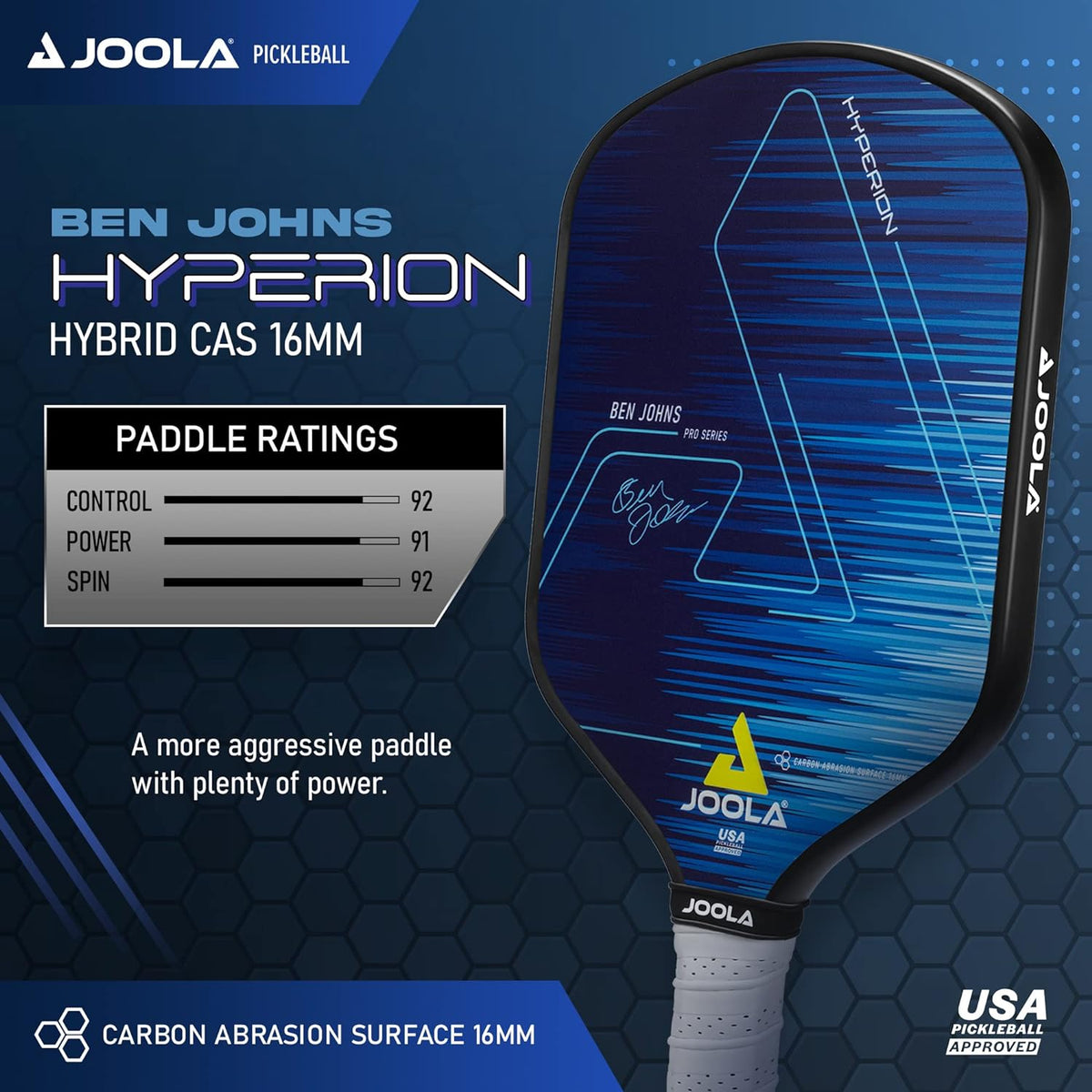 JOOLA Hyperion CAS 16mm Pickleball Paddle product image
