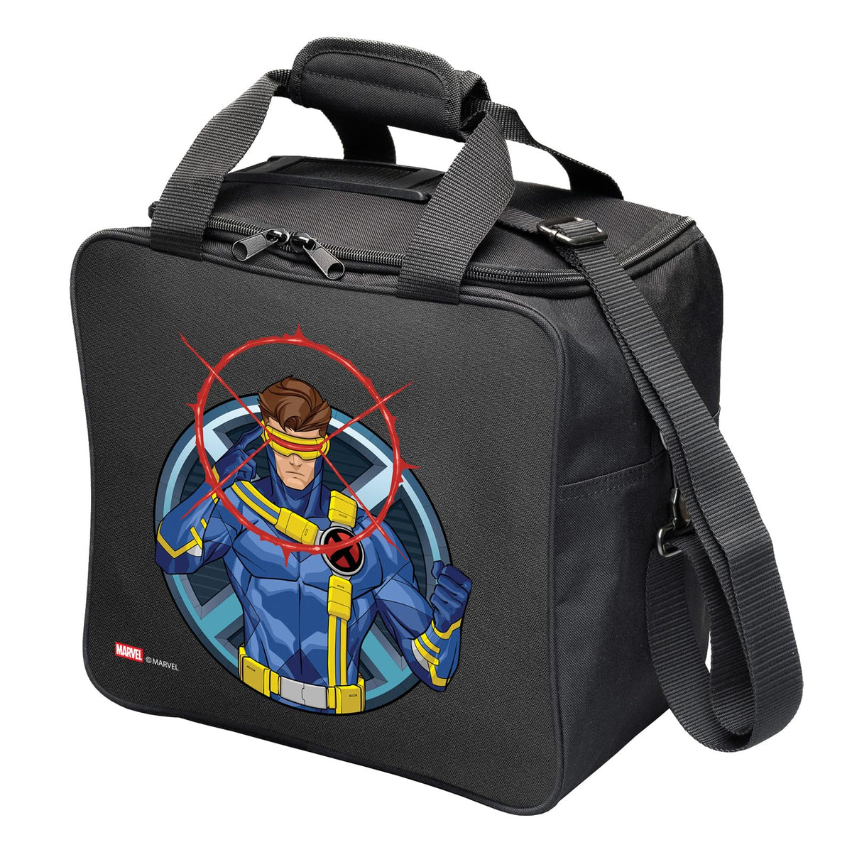 KR Strikeforce Marvel Bowling Ball Tote Bag with Inside Shoe Storage and Side Accessory Pocket (Avengers Cyclops) - view 2