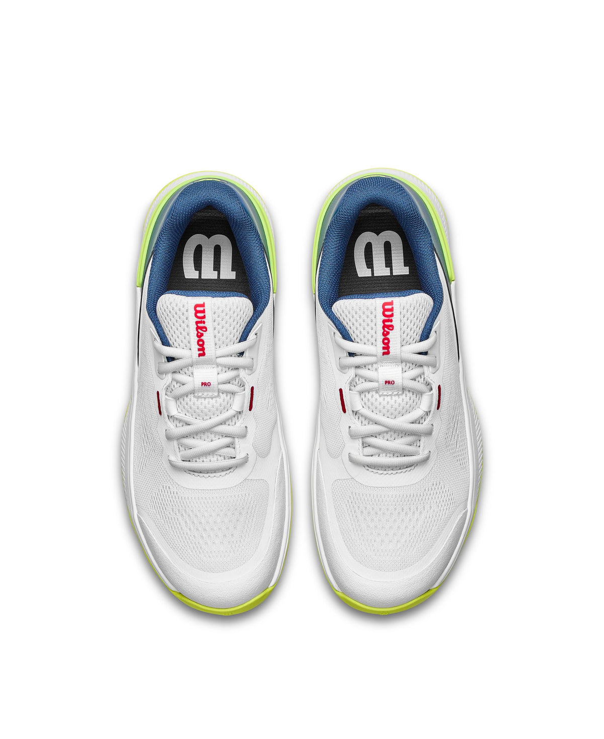 Wilson Intrigue Pro Junior Tennis Shoes, Snow White/Snow White/Ensign Blue - alternate view 3