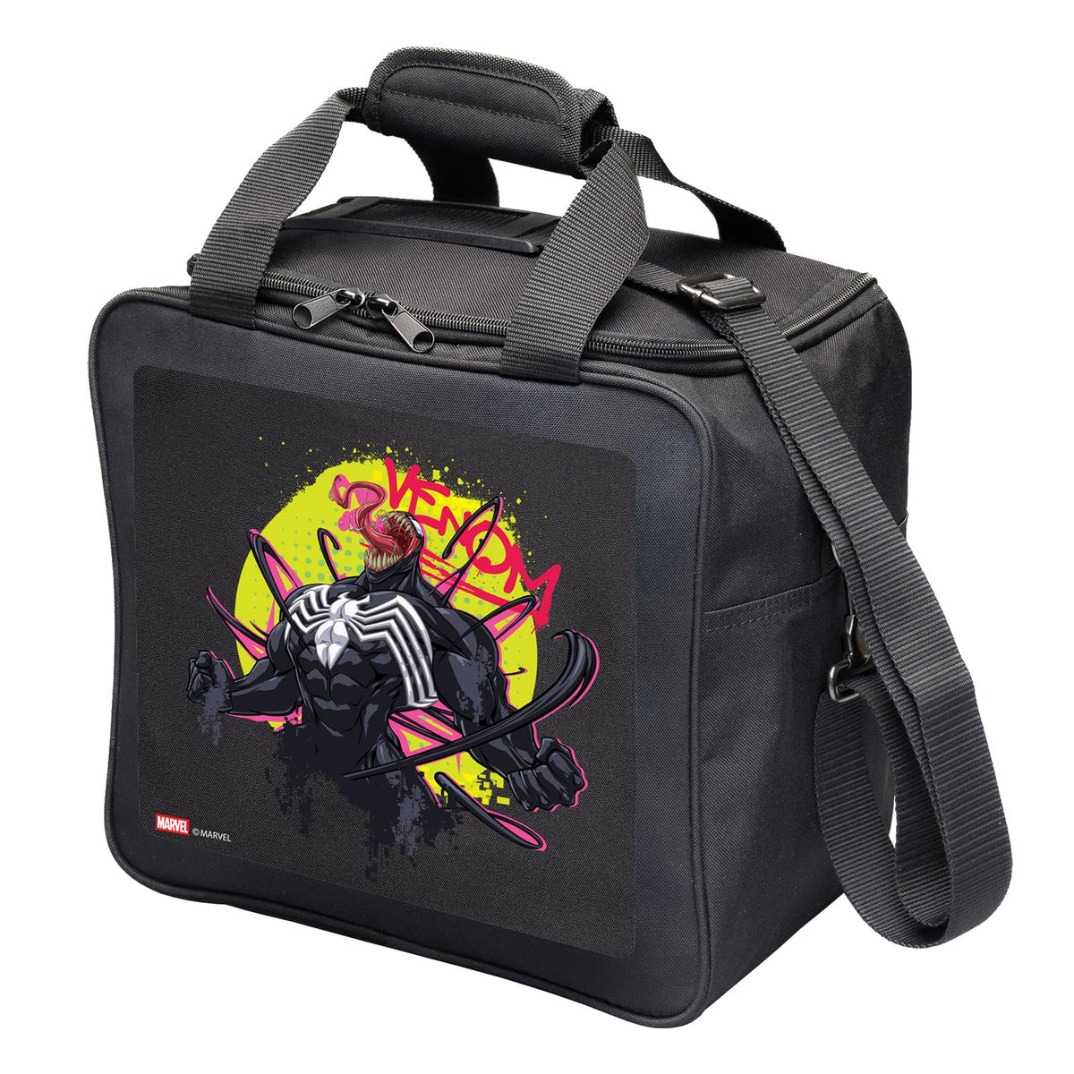 KR Strikeforce Marvel Bowling Ball Tote Bag with Inside Shoe Storage and Side Accessory Pocket (Venom) - view 2