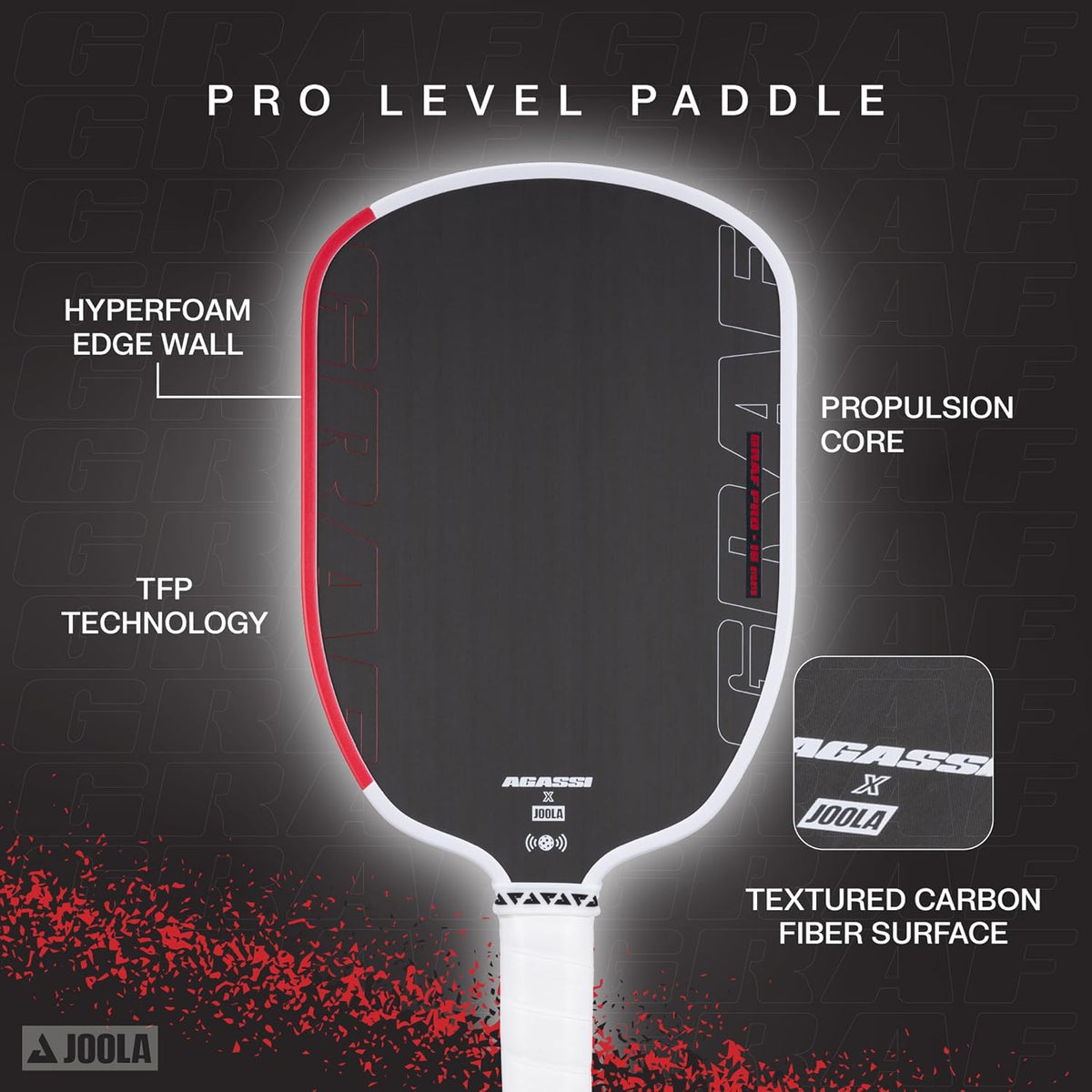 JOOLA Graf Pro 16mm Pickleball Paddle product image