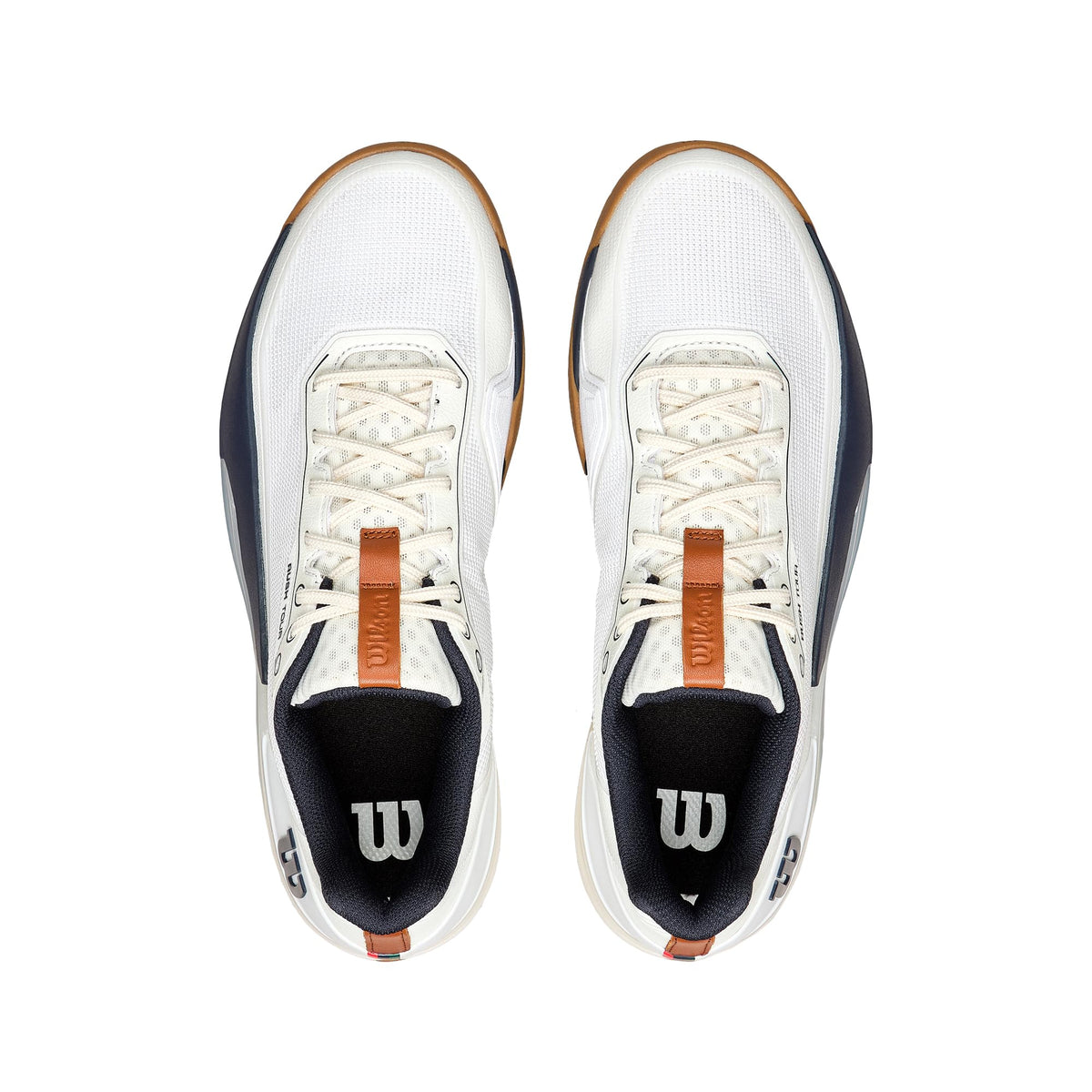 Wilson Rush Tour 5 Clay Mens Tennis Shoes, White/Navy Blazer/Gum - alternate view 1
