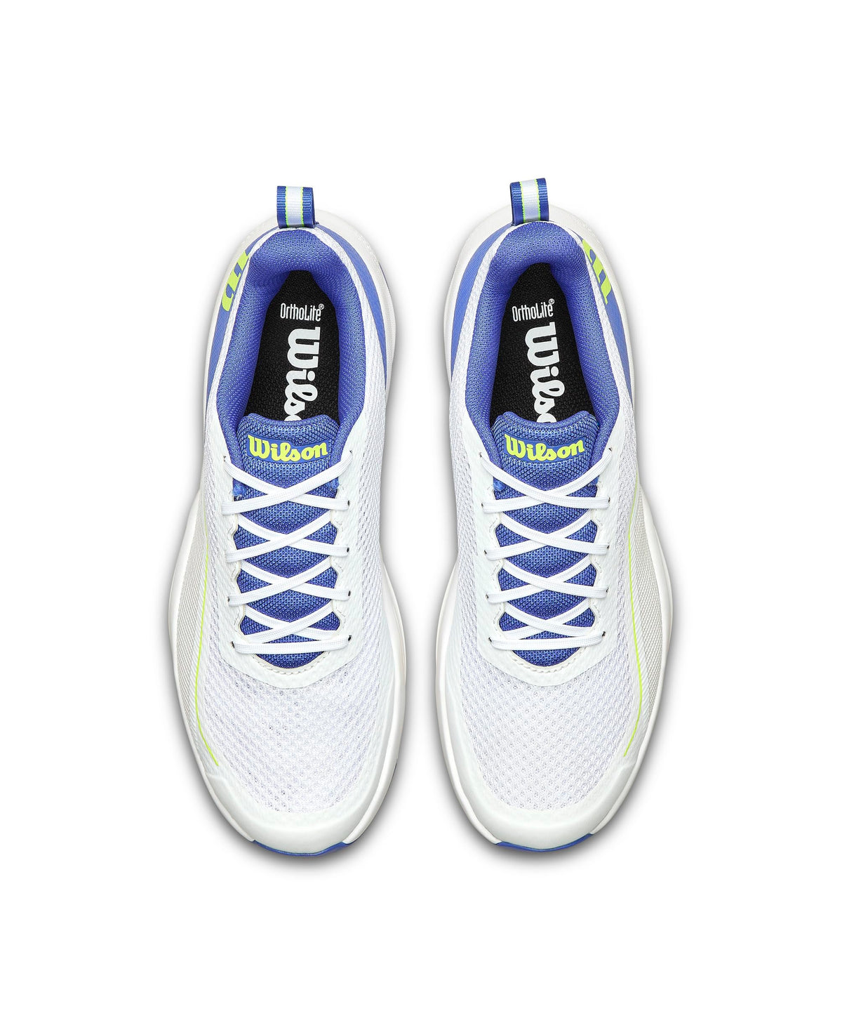Wilson Rush Pro Lite Mens Tennis Shoes, White/Amparo Blue/Safety Yellow - alternate view 6