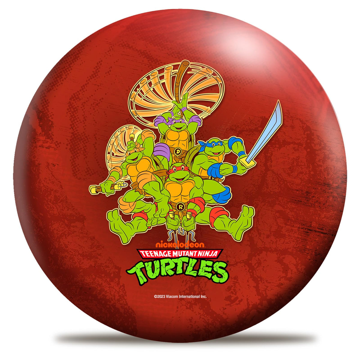 On The Ball Bowling Teenage Mutant Ninja Turtles Undrilled Bowling Ball (Raphael) - view 2