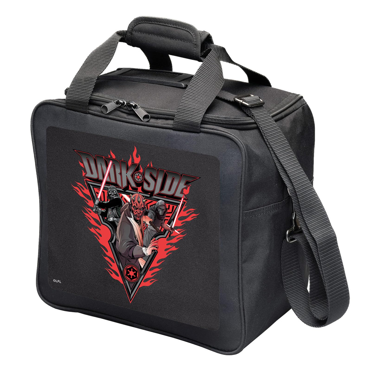 KR Strikeforce Star Wars Bowling Ball Tote Bag with Inside Shoe Storage and Side Accessory Pocket (Dark Side) - view 2