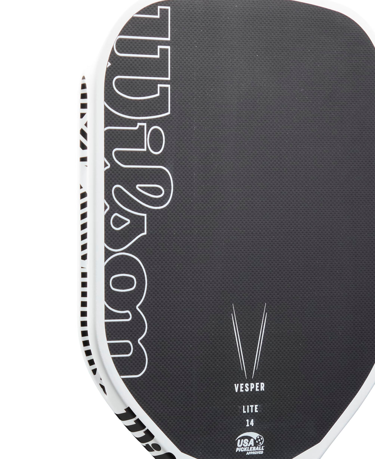 Wilson Vesper Lite 14 V1 Pickleball Paddle, Black/White - alternate view 1