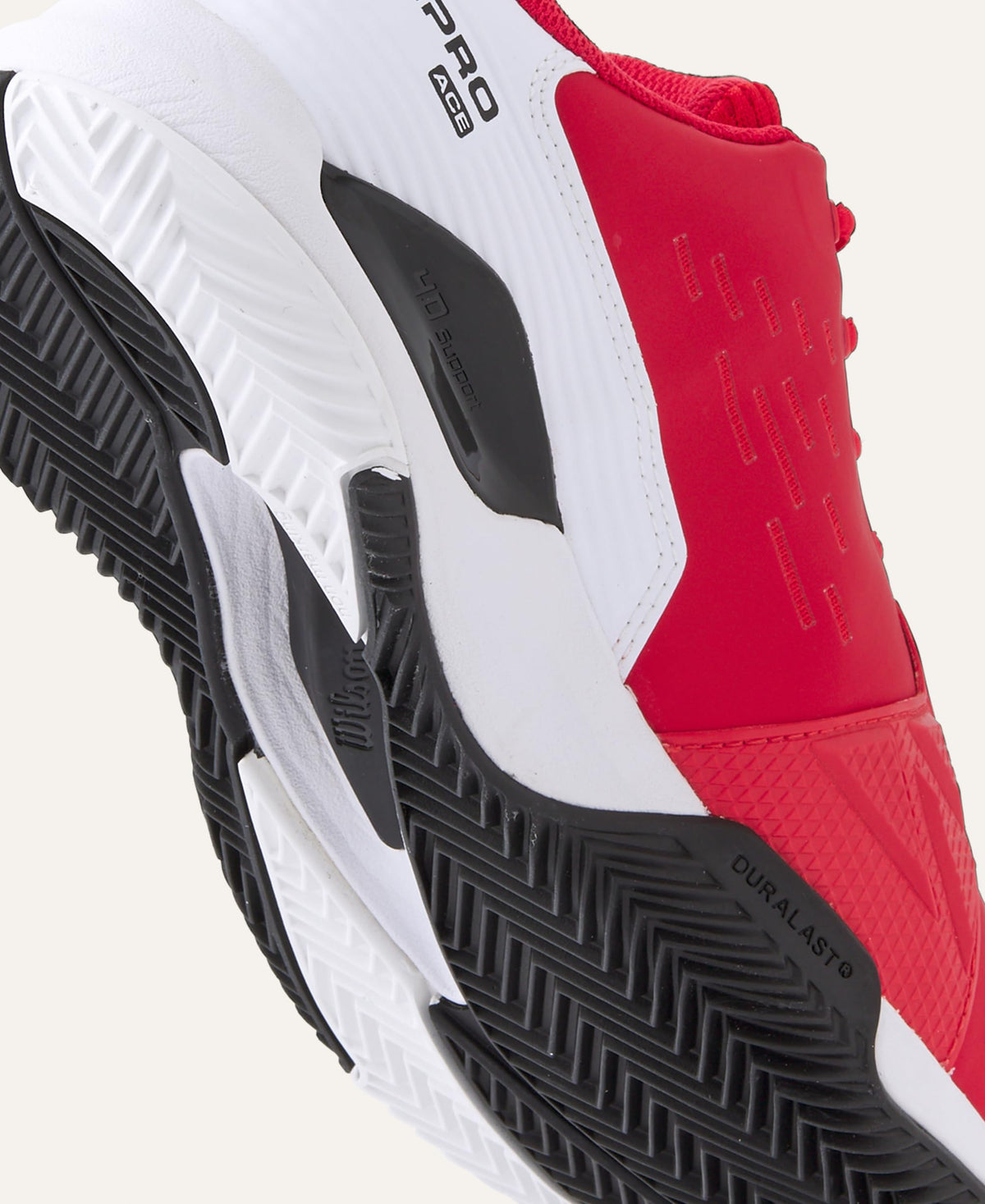 Wilson Rush Pro Ace Clay Mens Tennis Shoes, Infrared/White/Black - alternate view 1