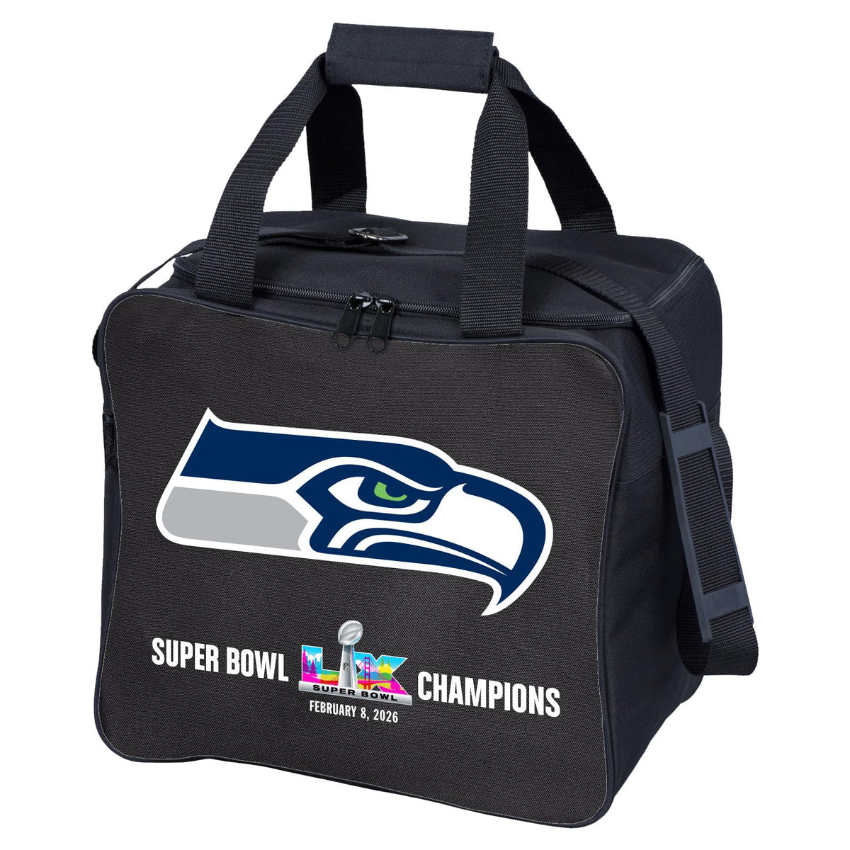 KR Strikeforce Super Bowl LX Champion Seattle Seahawks Single Bowling Ball Tote - view 2