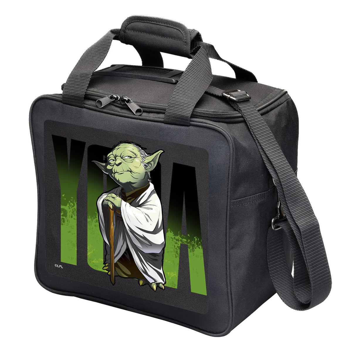 KR Strikeforce Star Wars Bowling Ball Tote Bag with Inside Shoe Storage and Side Accessory Pocket (Yoda) - view 2