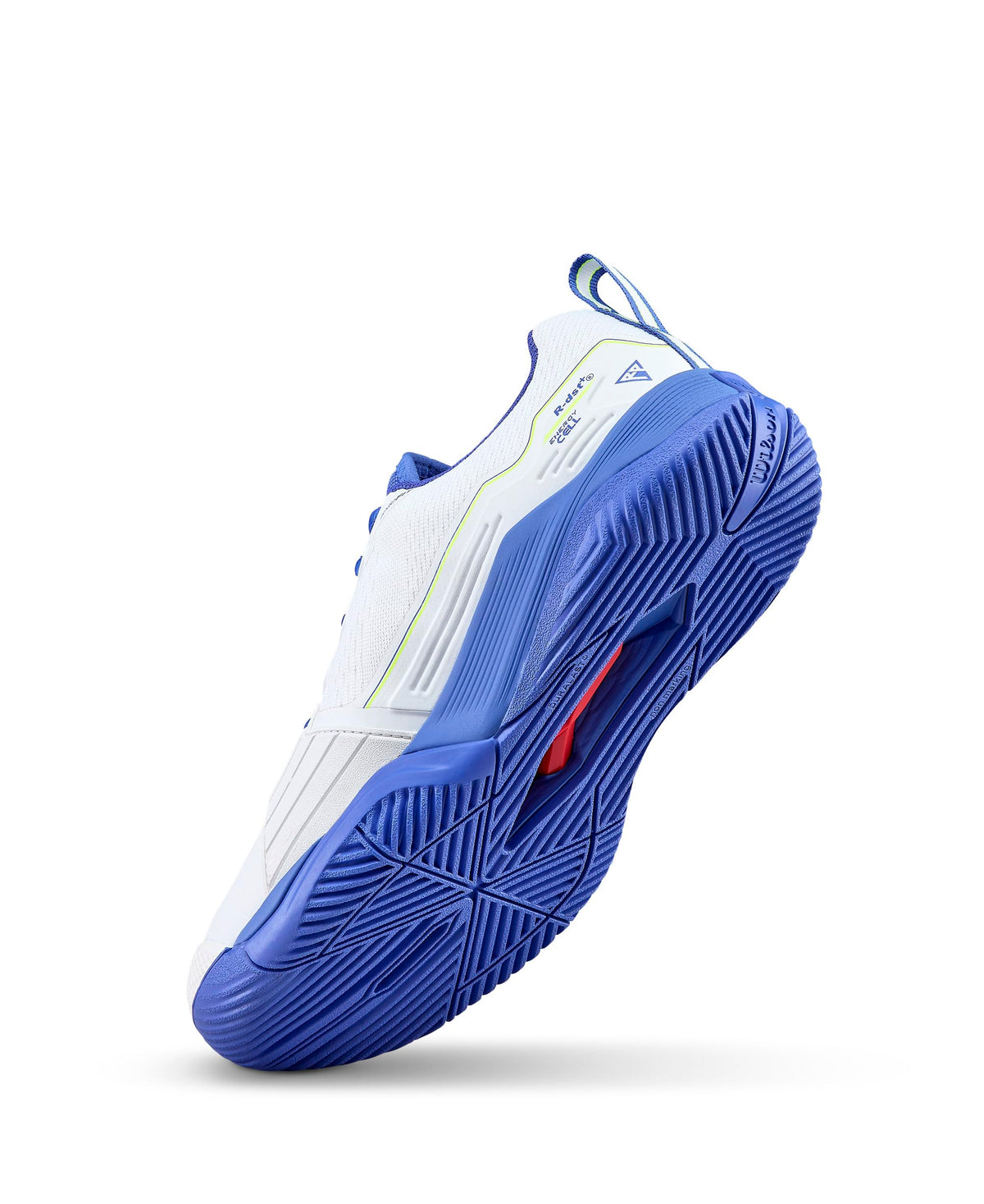 Wilson Rush Pro 4.5 Mens Tennis Shoes, White/Amparo Blue/Safety Yellow, Size 14 - alternate view 5