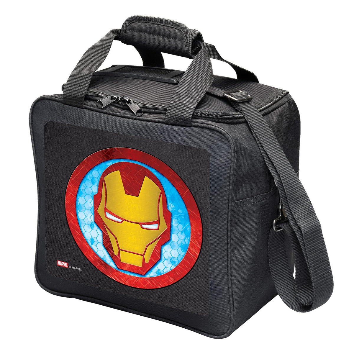 KR Strikeforce Marvel Bowling Ball Tote Bag with Inside Shoe Storage and Side Accessory Pocket (Iron Man) - view 2