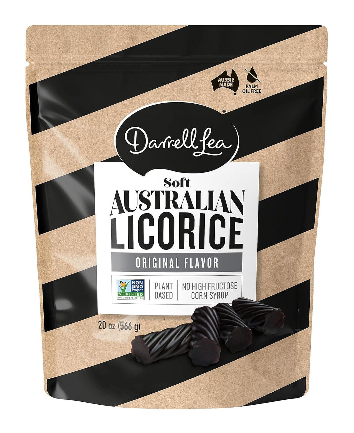 Darrell Lea Original Soft Australian Licorice, 20 oz (Case of 10)