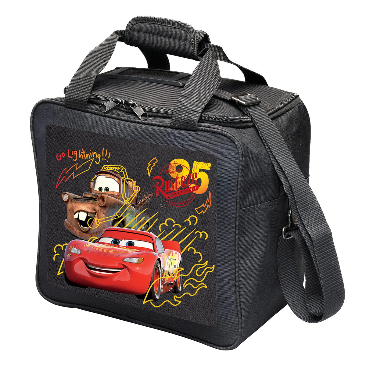 KR Strikeforce Cars Single Ball Tote Bowling Bag (Cars Lightning) - view 2