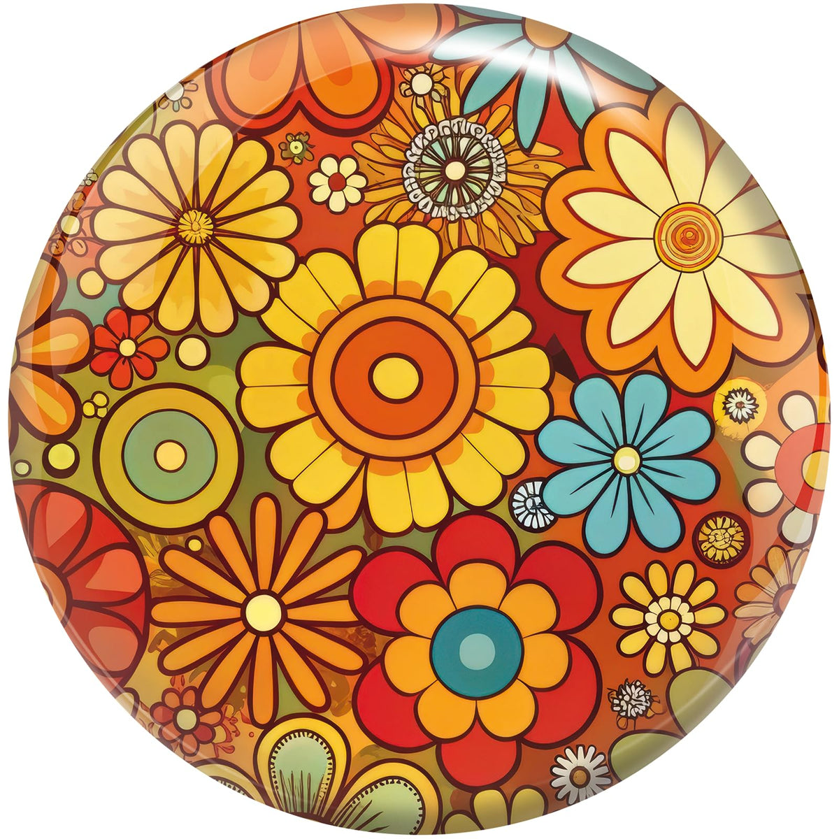 Brunswick Retro Flowers Viz-A-Ball Bowling Ball product image