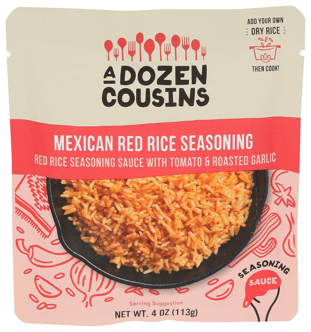 A Dozen Cousins Mexican Red Rice Sauce, 4 fl oz (Case of 10)