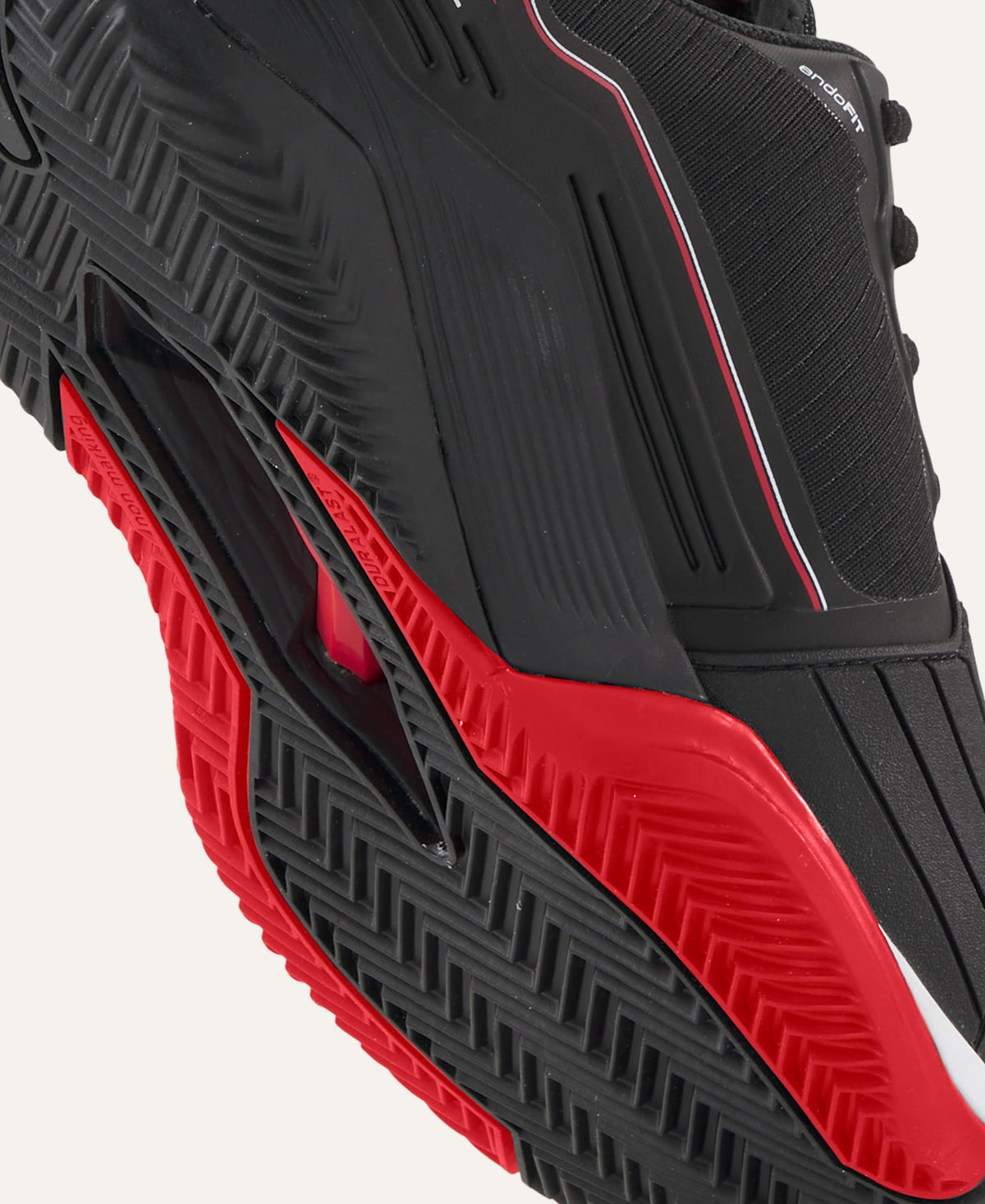 Wilson Rush Pro 4.5 Clay Mens Tennis Shoes, Black/Infrared/White - alternate view 1