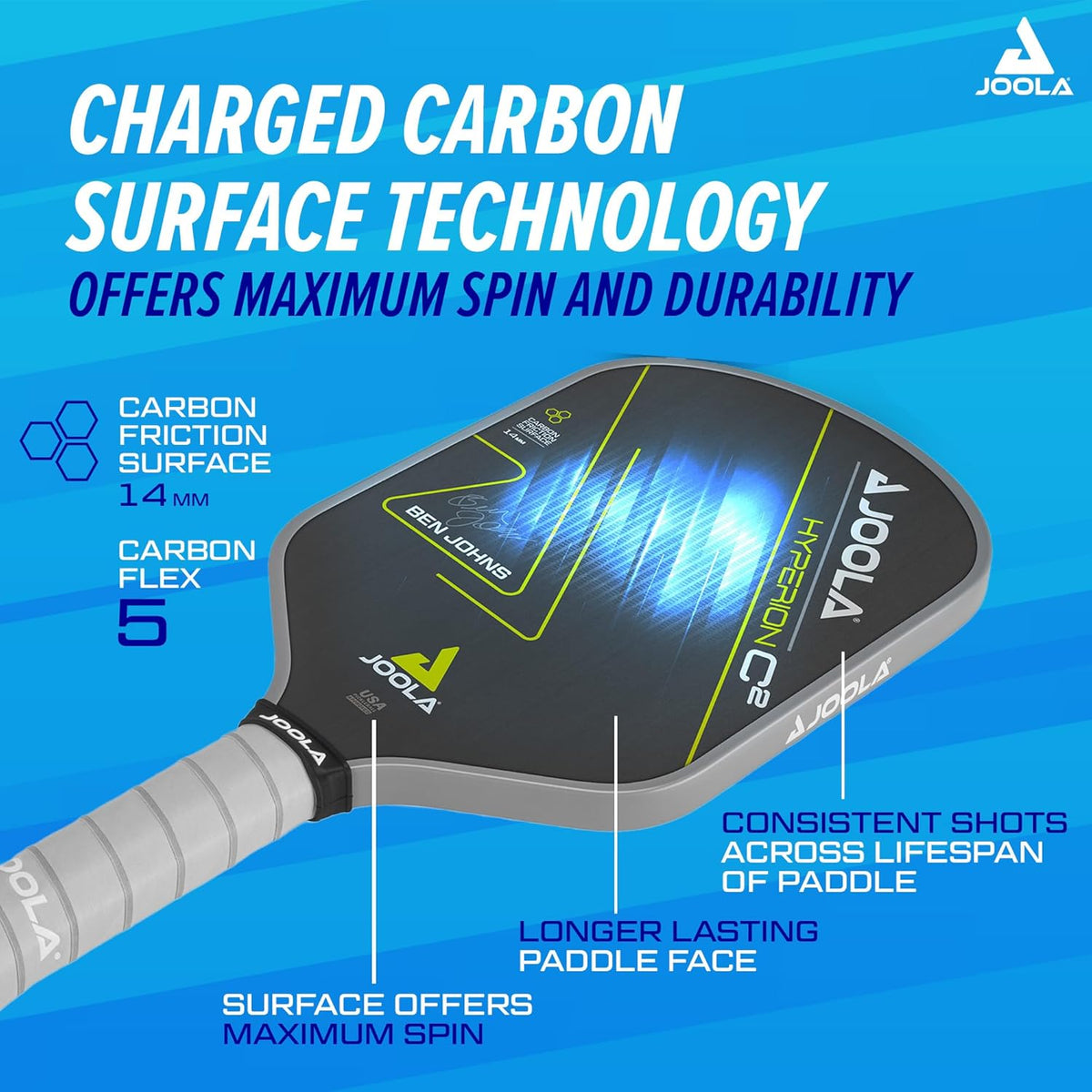 JOOLA Ben Johns Hyperion C2 CFS 14 Pickleball Paddle product image
