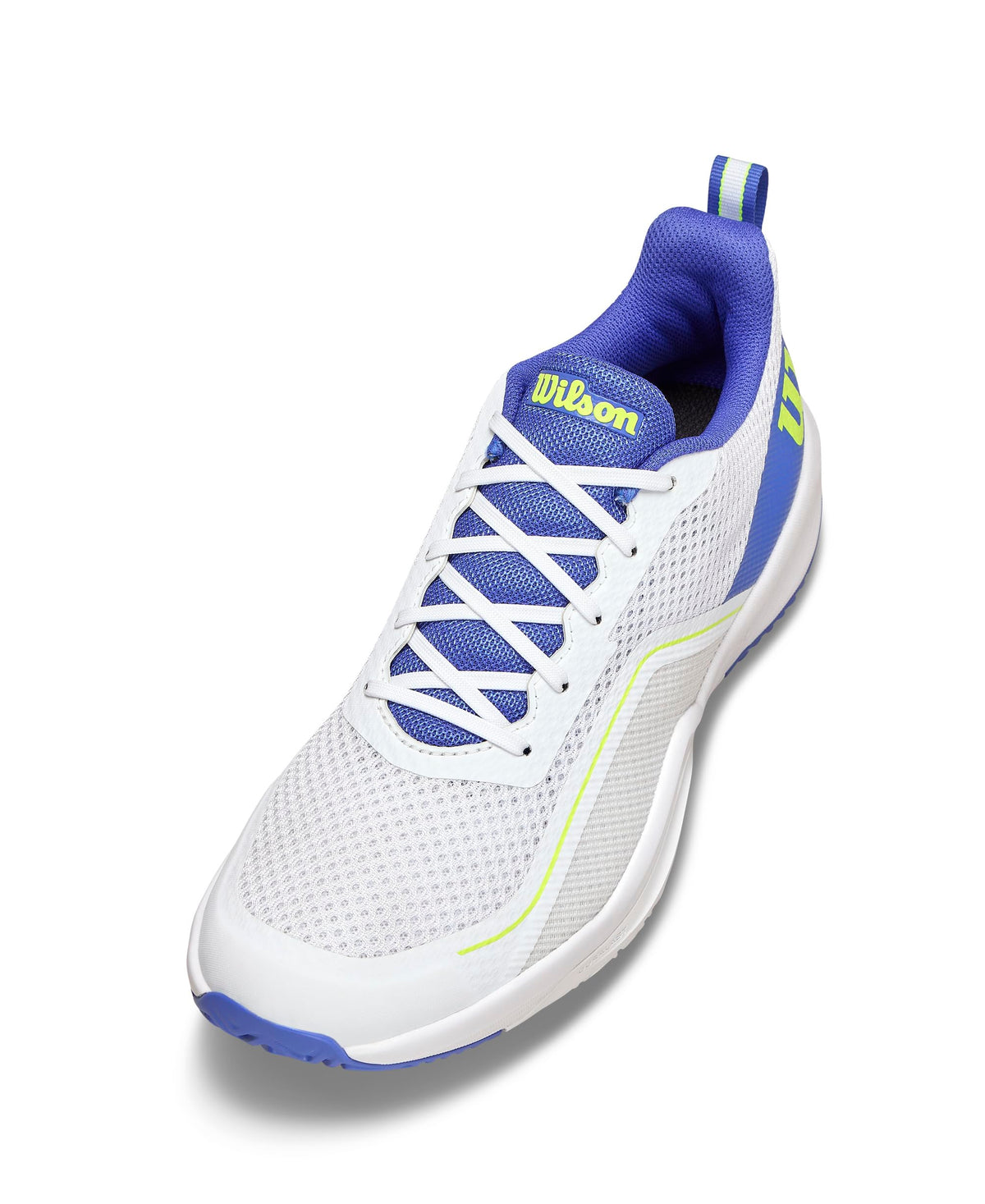 Wilson Rush Pro Lite Mens Tennis Shoes, White/Amparo Blue/Safety Yellow - alternate view 2