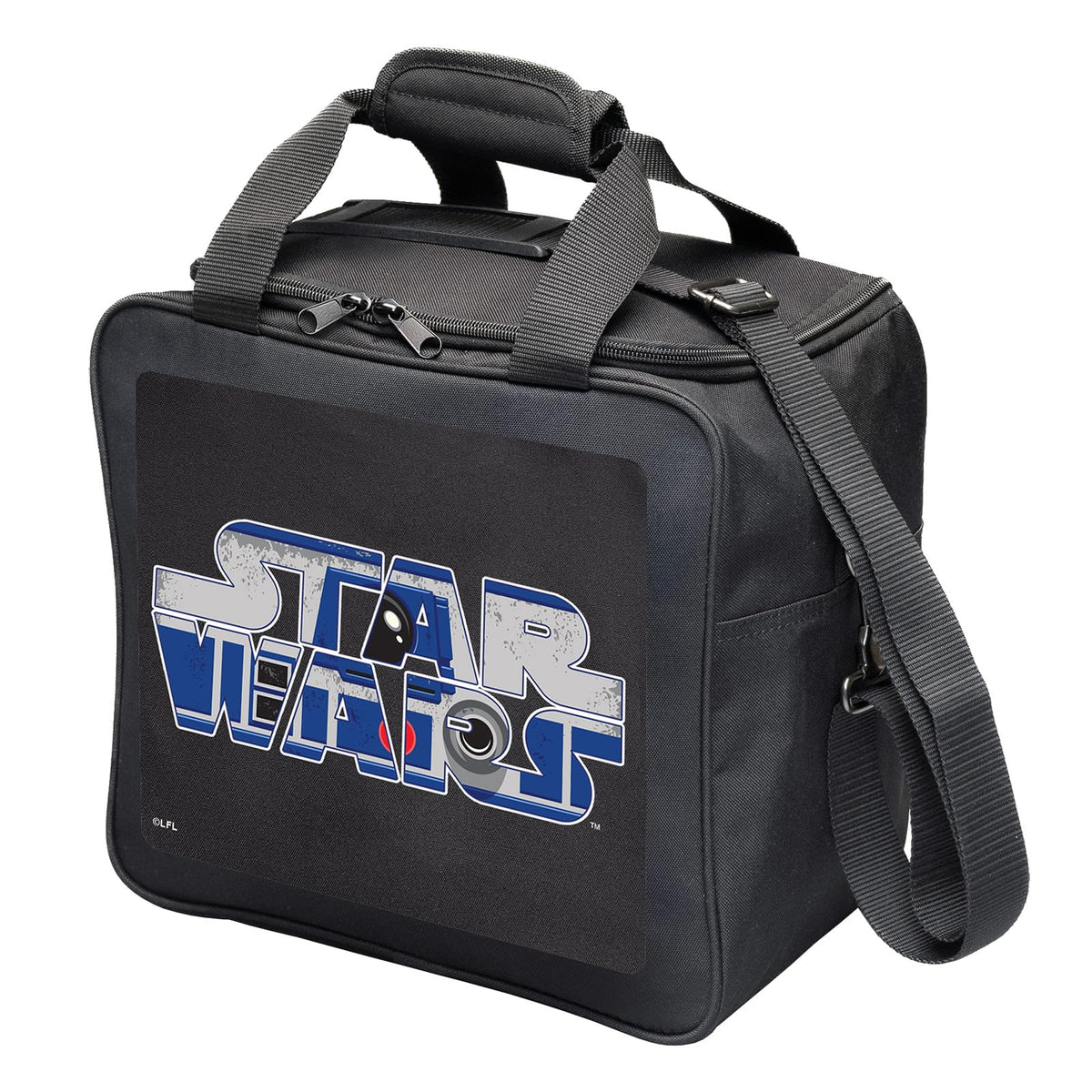 KR Strikeforce Star Wars Bowling Ball Tote Bag with Inside Shoe Storage and Side Accessory Pocket (Star Wars Logo R2D2) - view 2
