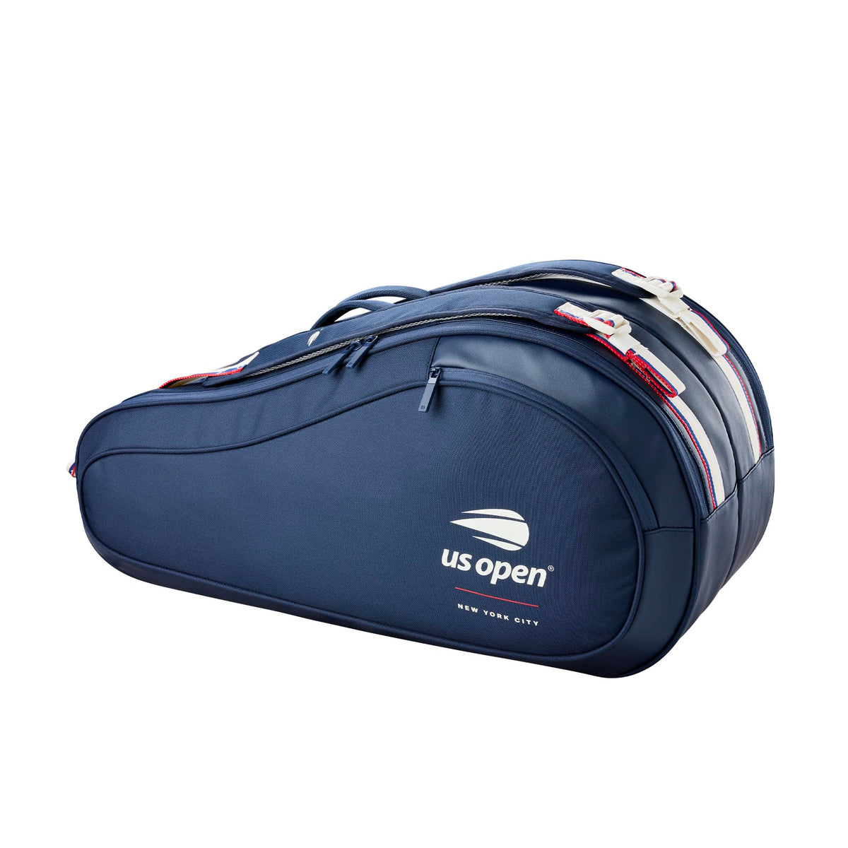 Wilson US Open 2026 Tour 6 Pack Tennis Racket Bag, White/Navy - alternate view 1