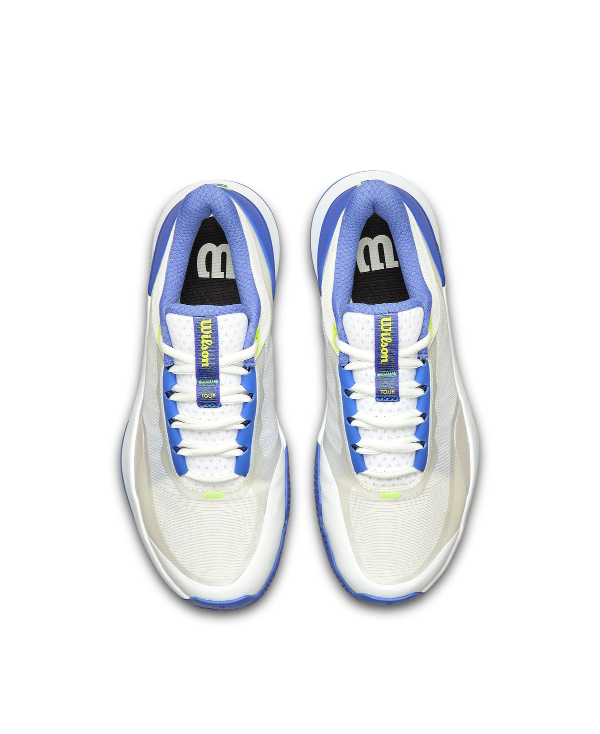 Wilson Intrigue Tour Womens Tennis Shoes, White/Amparo Blue/Safety Yellow, Size 11 - alternate view 6