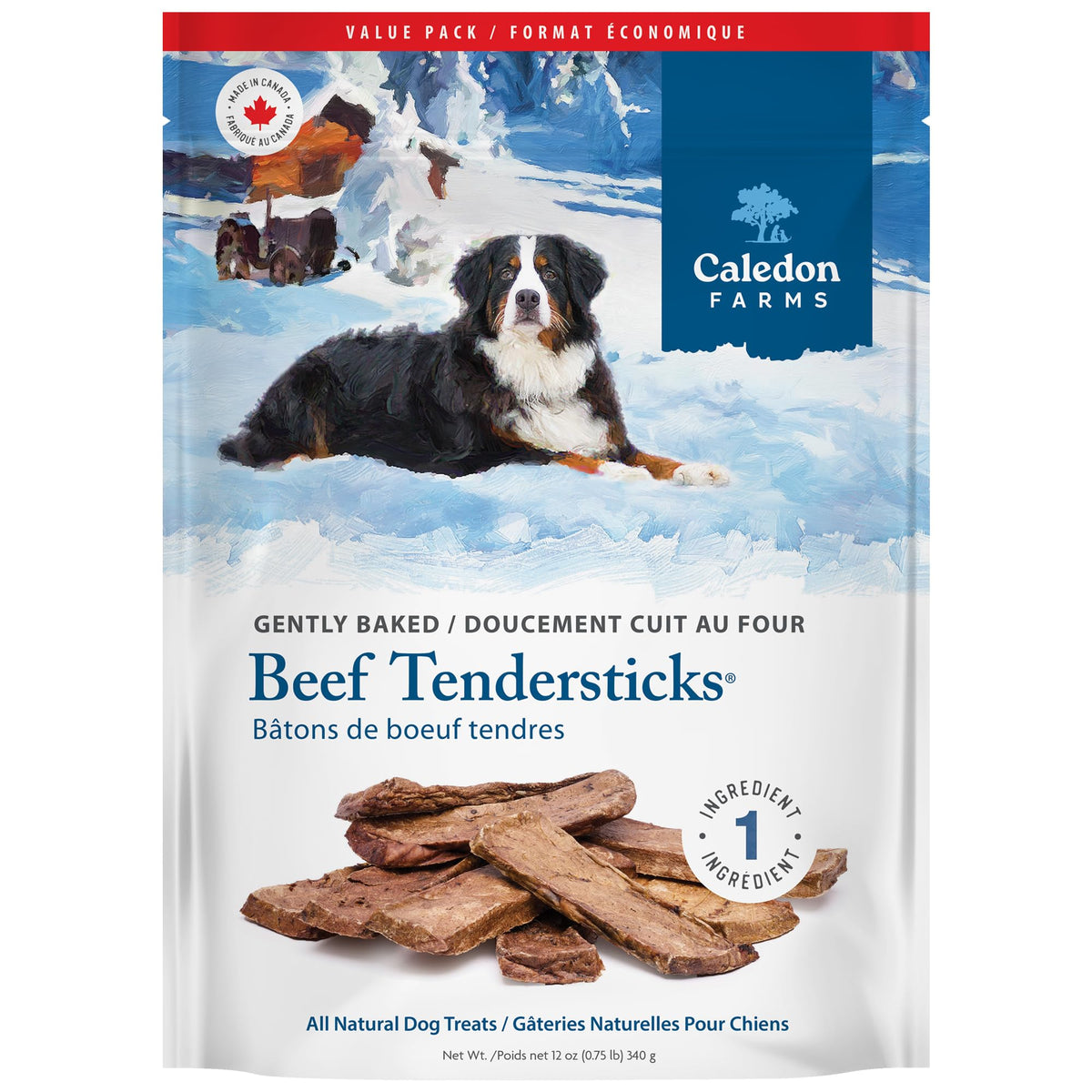 Caledon Farms Beef Tenderstix Value Pack, 12 oz (Case of 4)