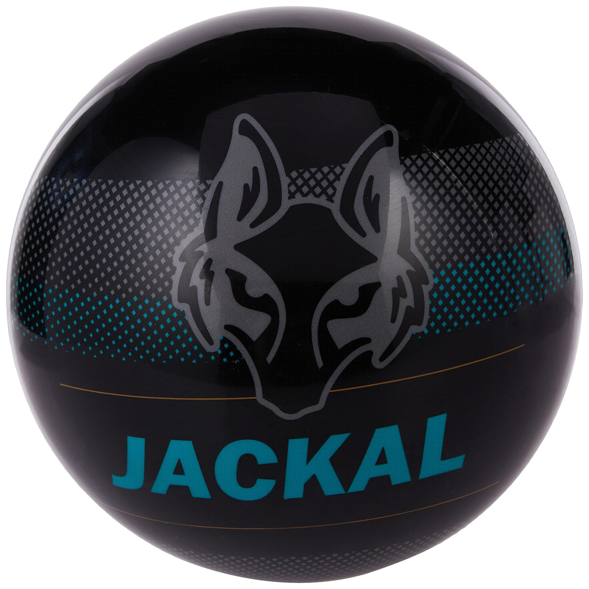 On The Ball Bowling Motiv Jackal Pixel Spare Bowling Ball - Black/Aqua - view 1
