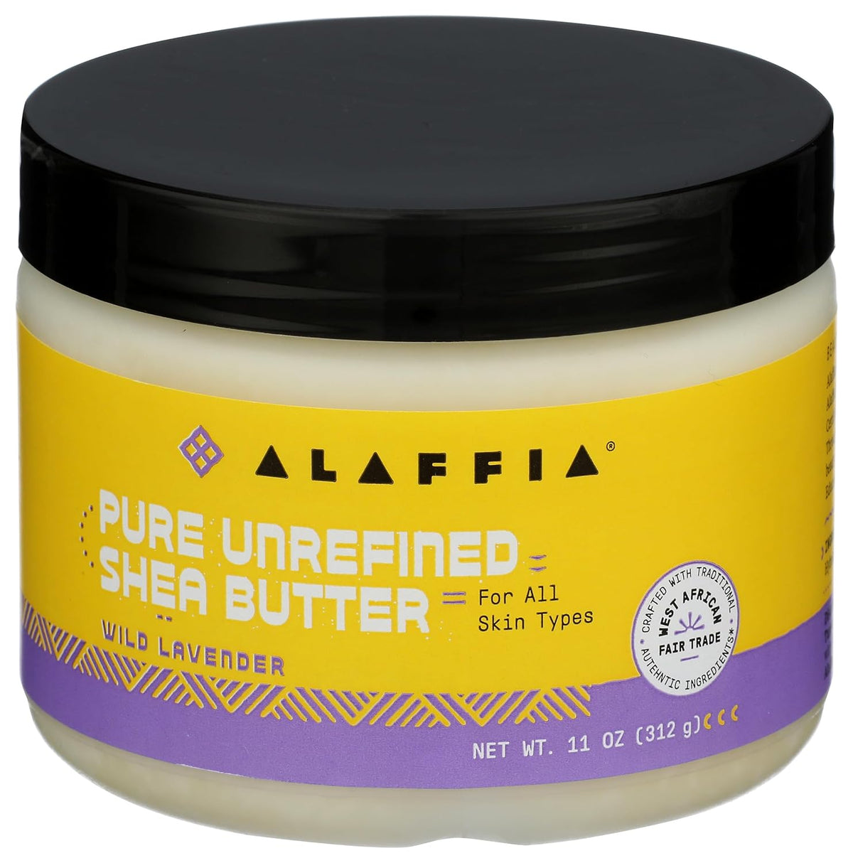 Alaffia Lavender Unrefined Shea Butter, 11 oz