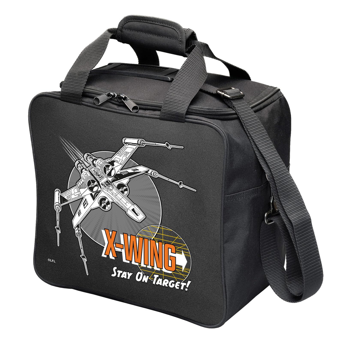 KR Strikeforce Star Wars Bowling Ball Tote Bag with Inside Shoe Storage and Side Accessory Pocket (X-Wing Starfighter) - view 2