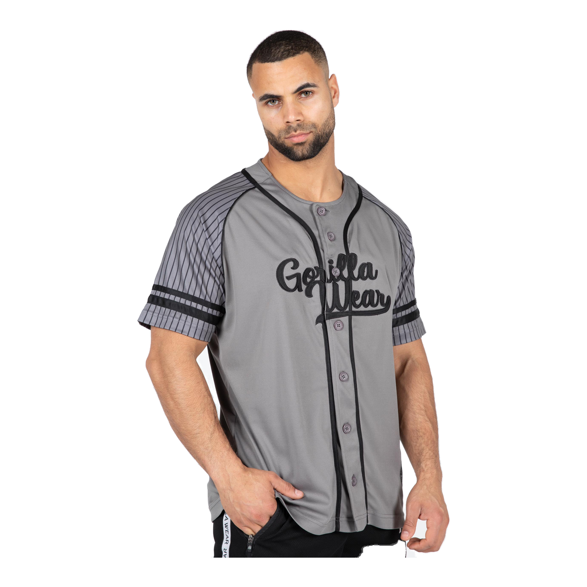 82 Baseball Jersey - Gray product photo