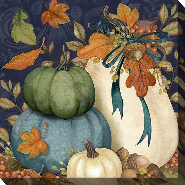 Harvest Pumpkins Outdoor Canvas Wall Art
