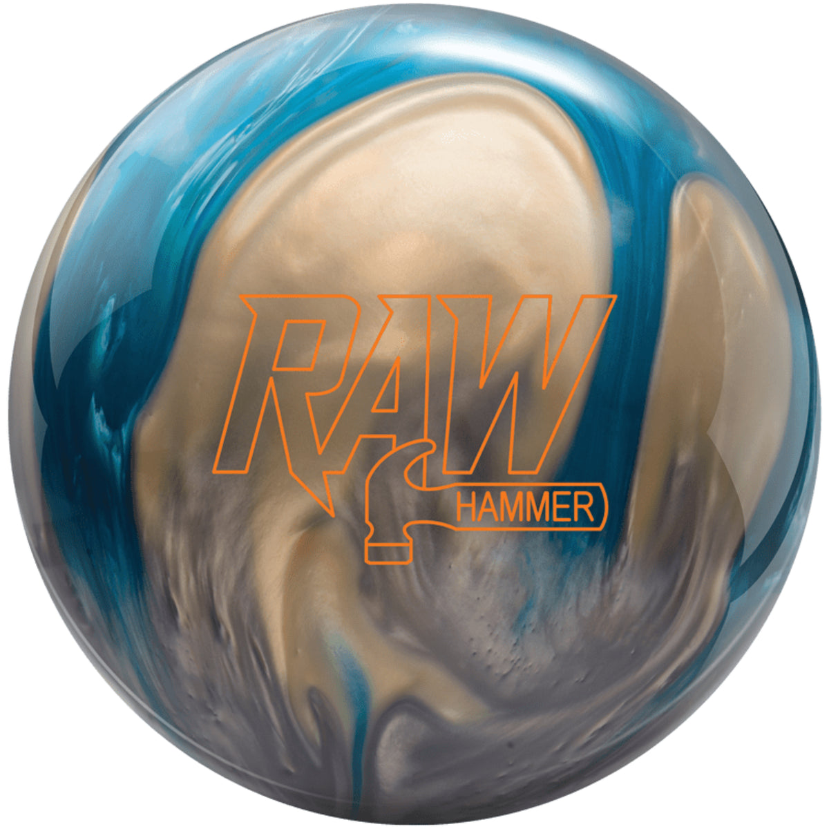 Hammer Raw Hammer Pearl Blue Silver White PRE-DRILLED Bowling Ball