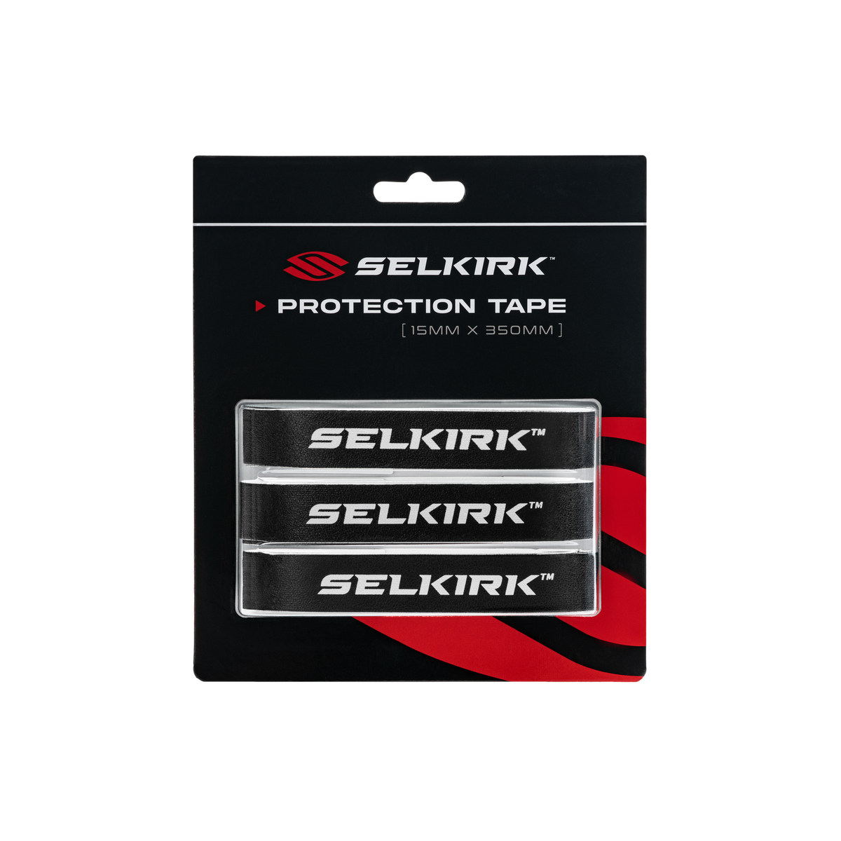 Selkirk Pickleball Paddle Protective Edge Guard Tape - 12 Packs Black / 15mm