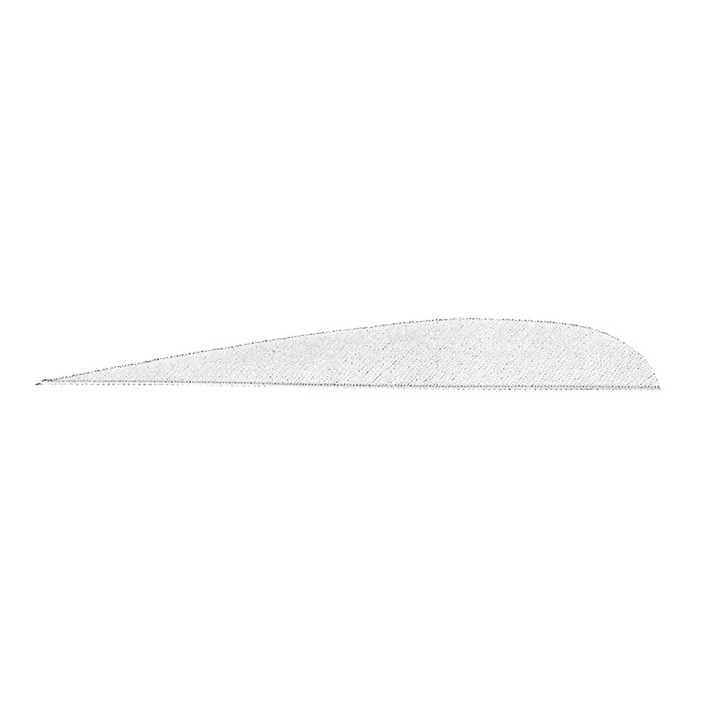Gateway Parabolic Feathers in White 5 in. RW 100 pk. - Front View