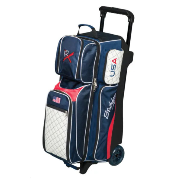 KR Strikeforce Royal Flush 3 Ball Triple Roller Bowling Bag